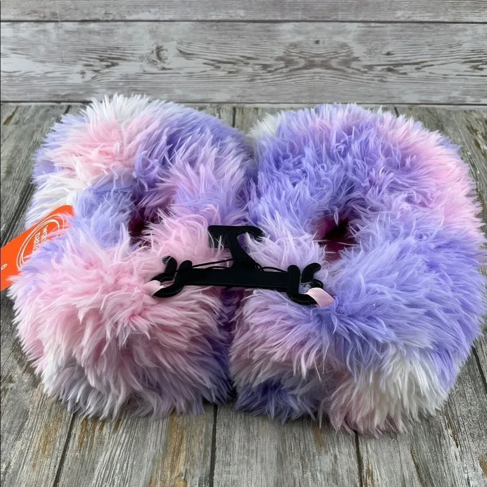 Big Girl Yeti Fluffy Monster Foot Slippers Shoes Size 6
